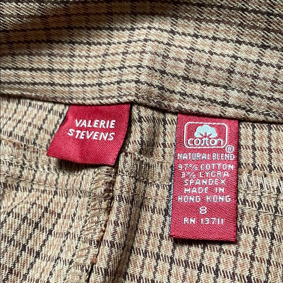 Valerie Stevens cotton  Plaid skirt y2k - Picture 2 of 4